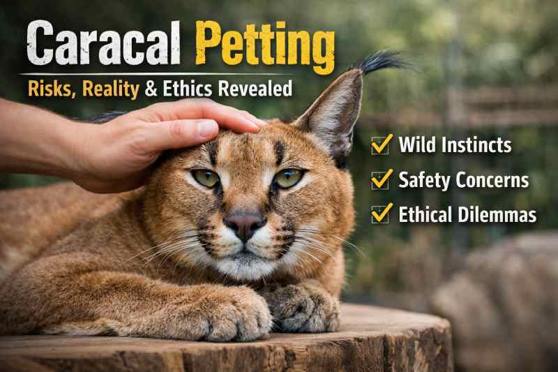 caracal petting